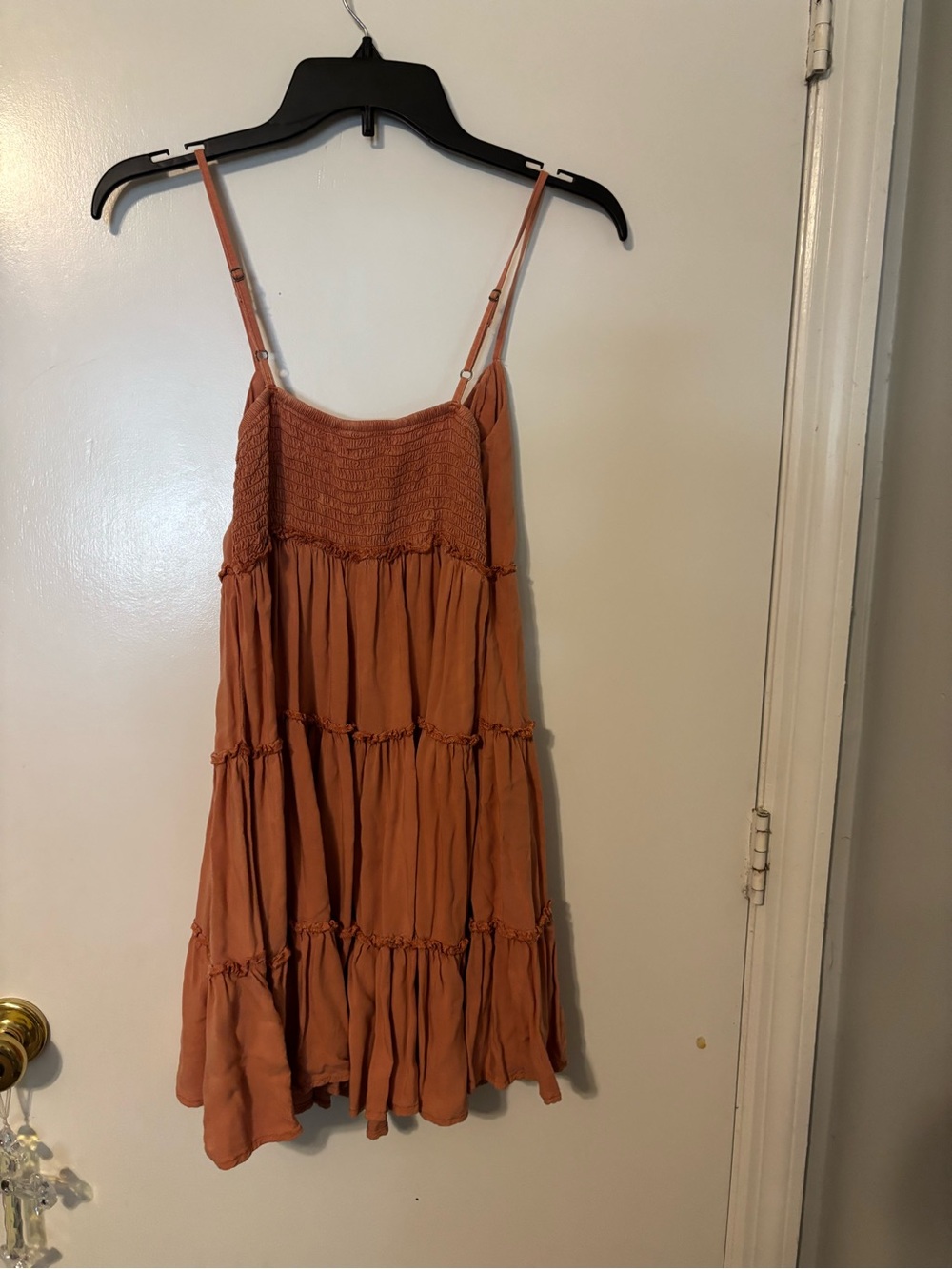 Aeropostale Rust Orange Smocked Neck Sundress - Picture 4 of 4